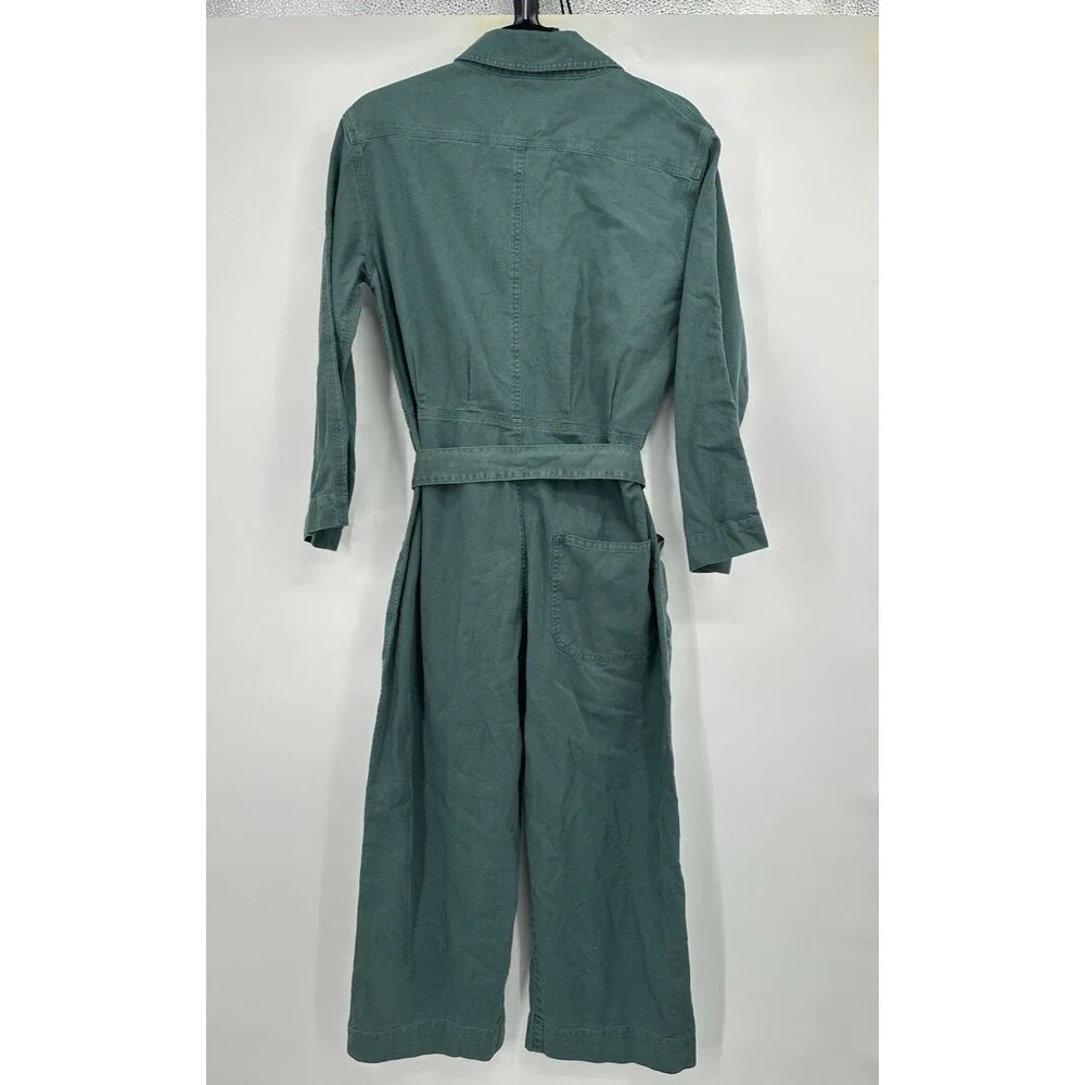 The‎ Great Olive  Vintage Style Cover Alls Jumpsuit Size 1  olive  belt